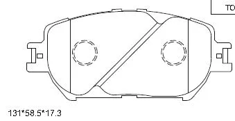 Brake Pad Set, disc brake (KD2739)