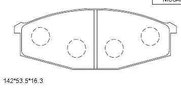 Brake Pad Set, disc brake (KD1262)