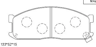 Brake Pad Set, disc brake (KD3316)