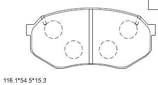 Brake Pad Set, disc brake (KD2743)