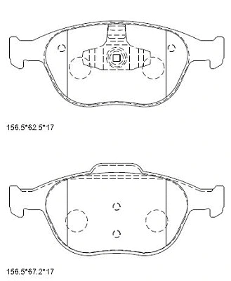 Brake Pad Set, disc brake (KD6768)