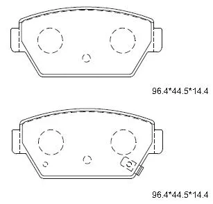 Brake Pad Set, disc brake (KD4721)