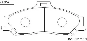 Brake Pad Set, disc brake (KD3750)
