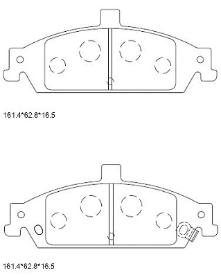 Brake Pad Set, disc brake (KD6759)