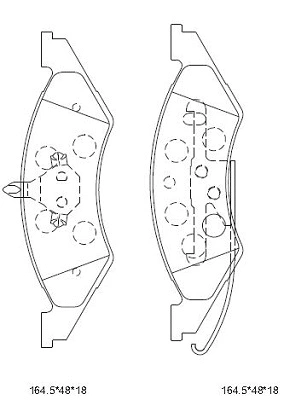 Brake Pad Set, disc brake (KD6707)