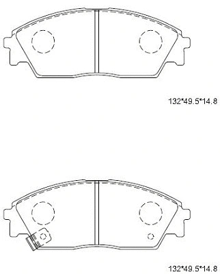 Brake Pad Set, disc brake (KD1791)