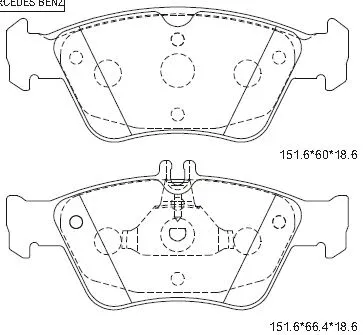 Brake Pad Set, disc brake (KD7746)