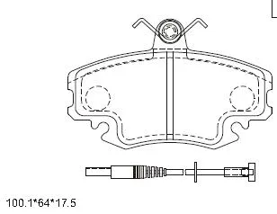 Brake Pad Set, disc brake (KD7514)