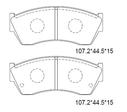 Brake Pad Set, disc brake (KD3779W)