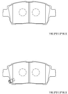 Brake Pad Set, disc brake (KD2754)