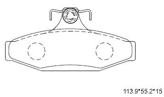 Brake Pad Set, disc brake (KD6713)