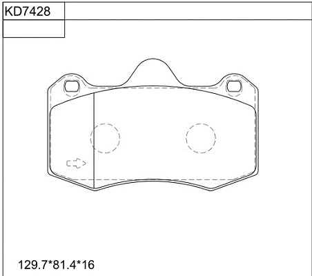 Brake Pad Set, disc brake (KD7428)