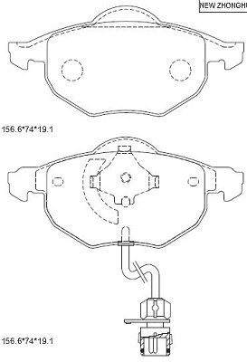 Brake Pad Set, disc brake (KD7736)