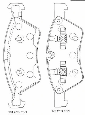 Brake Pad Set, disc brake (KD7549)