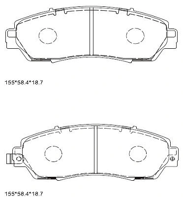 Brake Pad Set, disc brake (KD1508)