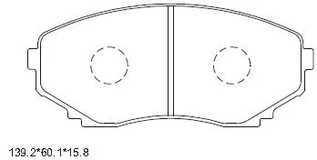 Brake Pad Set, disc brake (KD4702)
