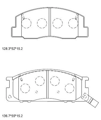 Brake Pad Set, disc brake (KD2693W)