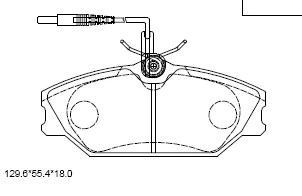 Brake Pad Set, disc brake (KD7501F)