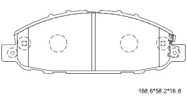Brake Pad Set, disc brake (KD1475)