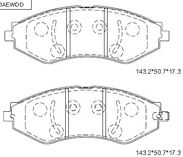 Brake Pad Set, disc brake (KD9734F)