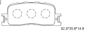 Brake Pad Set, disc brake (KD2740)