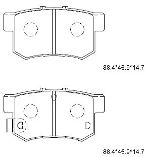 Brake Pad Set, disc brake (KD1702N)
