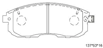 Brake Pad Set, disc brake (KD3773)