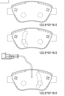 Brake Pad Set, disc brake (KD7542F)