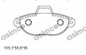 Brake Pad Set, disc brake (KD7510F)