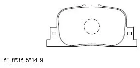 Brake Pad Set, disc brake (KD2721)