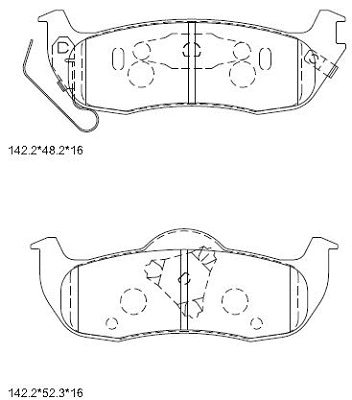 Brake Pad Set, disc brake (KD6734)