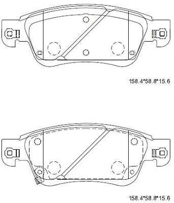 Brake Pad Set, disc brake (KD1753)