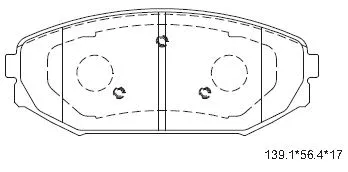 Brake Pad Set, disc brake (KD1796)