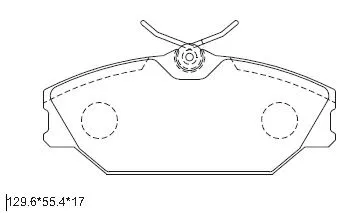 Brake Pad Set, disc brake (KD7501)