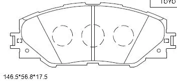 Brake Pad Set, disc brake (KD2773)