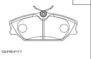 Brake Pad Set, disc brake (KD7501W)