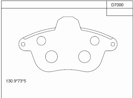 Brake Pad Set, disc brake (KD7000)