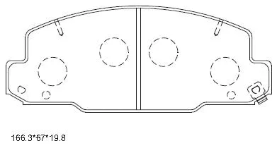 Brake Pad Set, disc brake (KD2510)