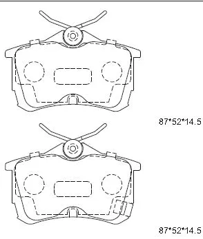 Brake Pad Set, disc brake (KD7728)
