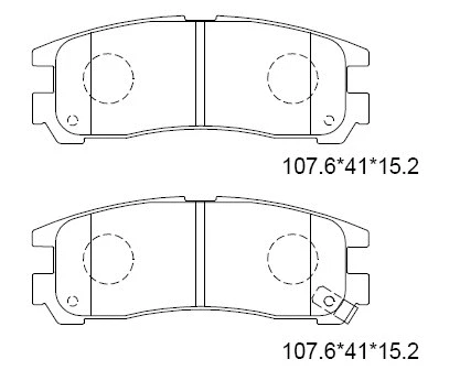 Brake Pad Set, disc brake (KD4624W)