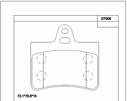 Brake Pad Set, disc brake (KD7008)