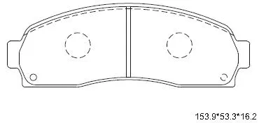 Brake Pad Set, disc brake (KD6304)