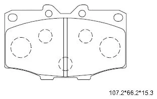 Brake Pad Set, disc brake (KD2259)