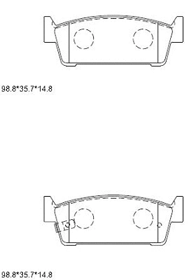 Brake Pad Set, disc brake (KD1769)