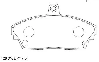 Brake Pad Set, disc brake (KD8714)