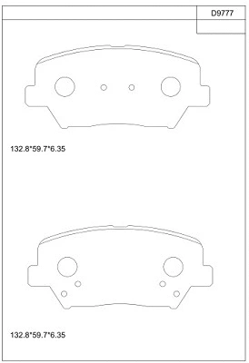 Brake Pad Set, disc brake (KD9777)