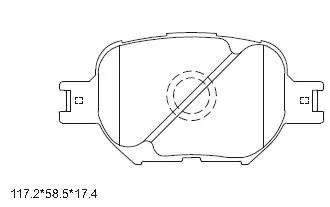 Brake Pad Set, disc brake (KD2603)