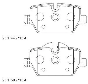 Brake Pad Set, disc brake (KD7546)