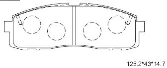 Brake Pad Set, disc brake (KD2719)