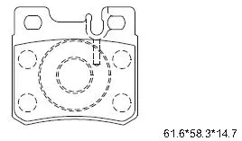 Brake Pad Set, disc brake (KD7747)